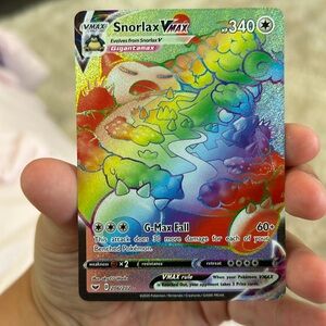 Rainbow Snorlax VMAX pokémon mint condition